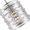 CWI Lighting Petia 1 Light Drum Shade Mini Chandelier With Chrome Finish - 3 of 4