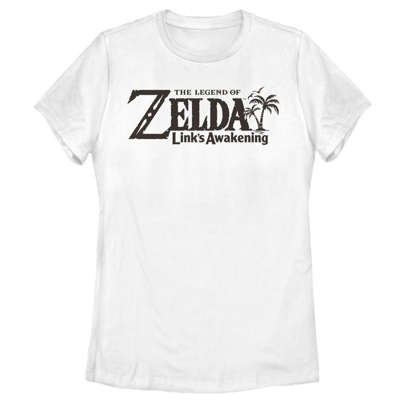 Women's Nintendo Legend of Zelda Link's Awakening Switch Logo T-Shirt, 1 of 5