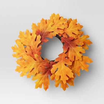 Mini Fall Leaves Wreath - Threshold™