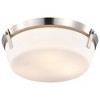 Nuvo Lighting Rowen 3 - Light Flush Mount in  Brushed Nickel - 3 of 4