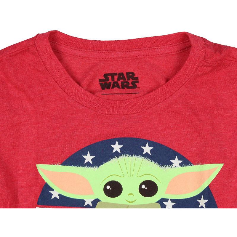 Star Wars Little Boys Yoda Character The Child Stars And Stripes T-Shirt Kids, 3 of 6
