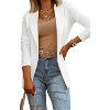 Imily Bela Chic Long Sleeve Knit Blazer for Women Elegant Casual and Office Wear Jacket - 2 of 4