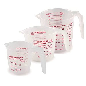 Norpro 1 Plastic Measuring Cup, Multicolored 1 cup, 2 cup, 4 cup Volume (3 Pack) - 1 of 4