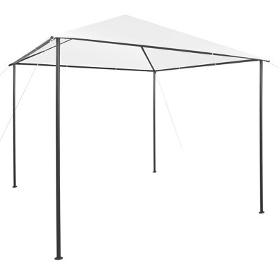 vidaXL Gazebo 9.8'x9.8'x9.5' White 0.6 oz/ftÂ²