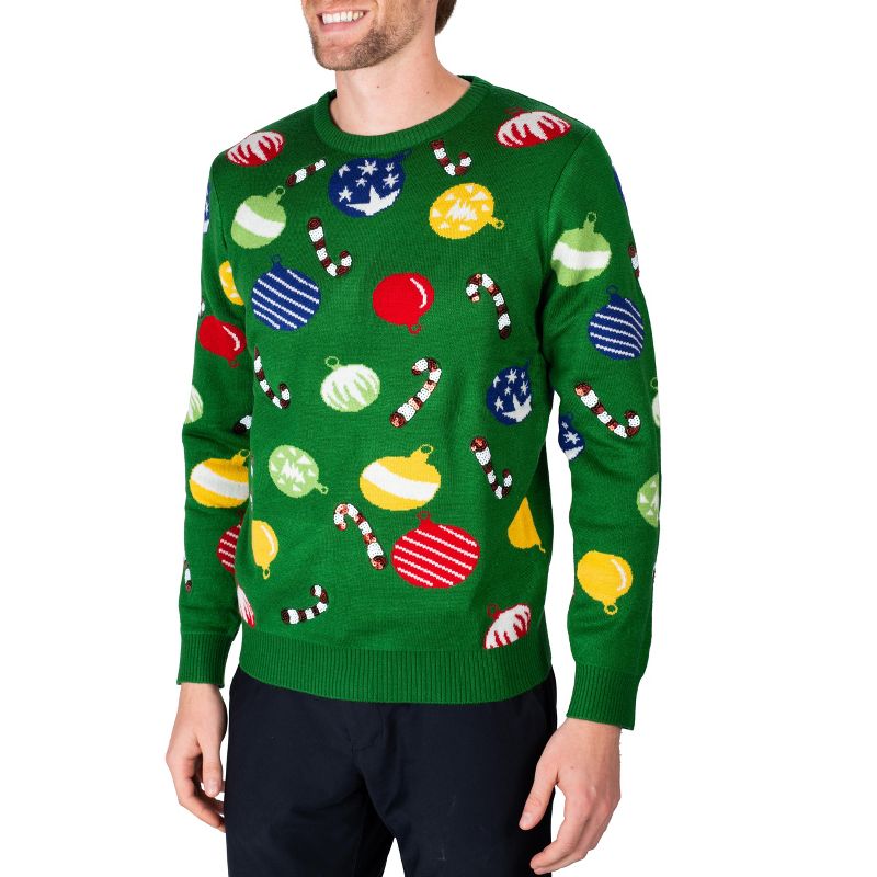 SLEEPHERO Men's Ugly Christmas Sweater Soft Holiday Party Men’s Knit Pullover Sweater, 1 of 5