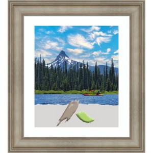 Amanti Art Mezzanine Antique Silver Narrow Wood Picture Frame - 1 of 4