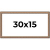 PosterPalooza | Panoramic Slim Profile Gold Picture Frame - UV Acrylic, Foam Board Backing, Hanging Hardware - 2 of 4
