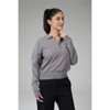 Spruce Fashion Women's Leisure French Terry Quater-zip Pullover Sweatshirt - 2 of 4