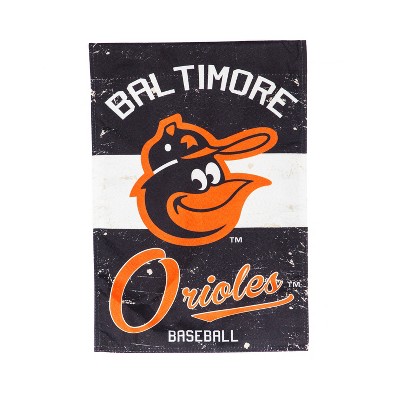 Evergreen Baltimore Orioles Vintage Linen Garden Flag