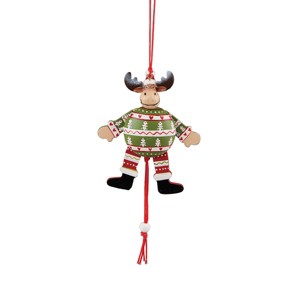 Gallerie II Jumping Moose Christmas Xmas Ornament - 1 of 2