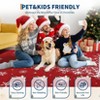 Christmas Area Rug, Christmas Tree Print Throw Carpet with Non Slip Backing, Low Pile Stain Resistant Floor Carpet for Living Room, Bedroom - 4 of 4