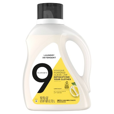 9 Elements Lemon Scent Liquid Laundry Detergent - 92 fl oz