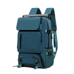 Luupatchy 18.1" Anti-Theft Travel Backpack with Separate Shoe Compartment & Convertible Duffel Design,Travel Bag for Business, Hiking, Camping - 1 of 4