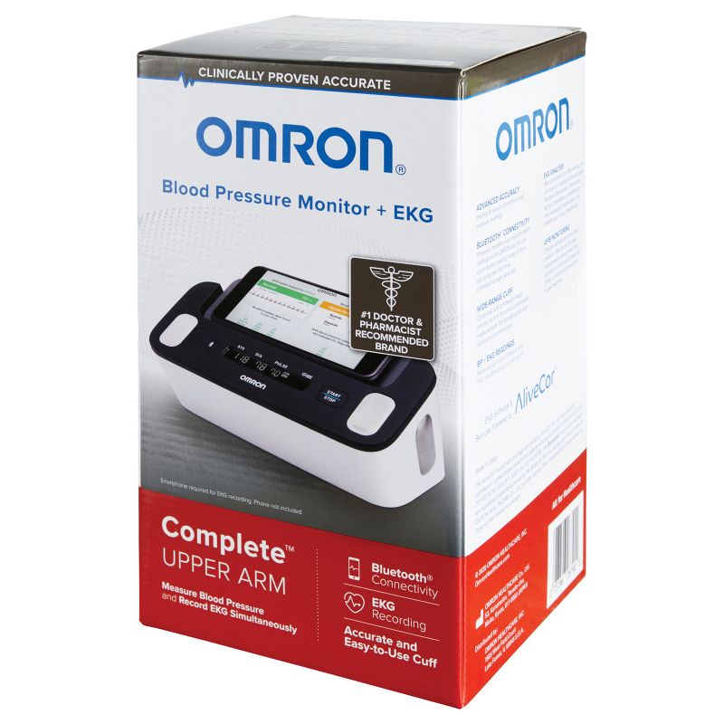 Omron® Complete™ Wireless Upper Arm Blood Pressure Monitor and Single-Lead EKG Monitor, 3 of 11