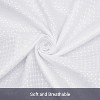 LunaLulinlk Waffle Shower Curtains with 12 Hooks,White - 3 of 4