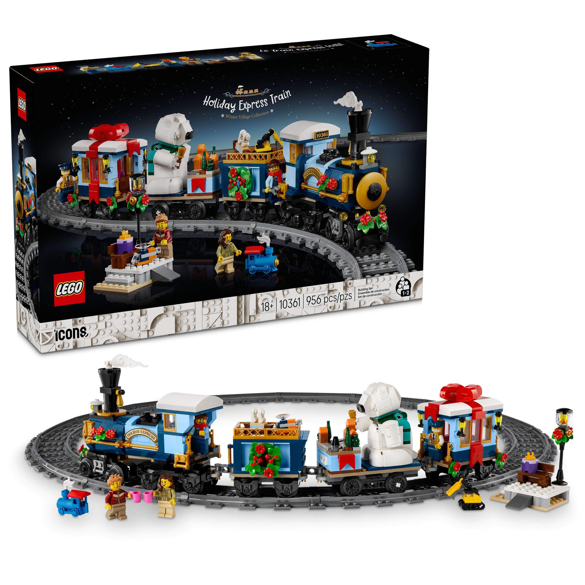 LEGO Icons Holiday Express Train Building Set 10361