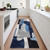 Modern Abstract Indoor Area Rug Low Pile Non Slip Soft Carpet For Living Room Bedroom Washable Foldable Rugs Office Rome Decor - 3 of 4