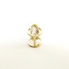 Sanctuary Project by sanctuaire Semi Precious White Howlite Oval Statement Cocktail Ring Gold - 3 of 4