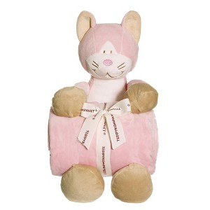 TriAction Toys Teddykompaniet Diinglisar Collection 11 Inch Plush Cat and Blanket Set - 1 of 3