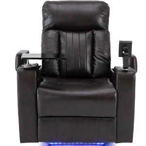 YOOCOZZ Premium Power Recliner with Storage Arms and Swivel Tray - 1 of 4