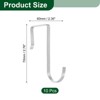 Unique Bargains J-Shaped Stainless Steel Durable Rust-Resistant Hook 10 Pcs - 2 of 3