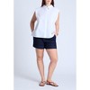 ELOQUII Women's Plus Size Strong Shoulder Collared Top - 4 of 4