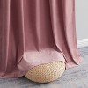 HLC.ME Sawyer Premium Luxurious Lush Velvet Soft Light Filtering Grommet Window Drapery Curtains - Set of 2 - 4 of 4