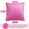 PiccoCasa Decorative Velvet Square Solid Cushion Throw Pillow Covers 2 Pcs - 4 of 4