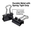 Staples Mini Metal Binder Clips Bulk Pack Black 3/5" Size with 1/4" Capacity 15338 - 3 of 4