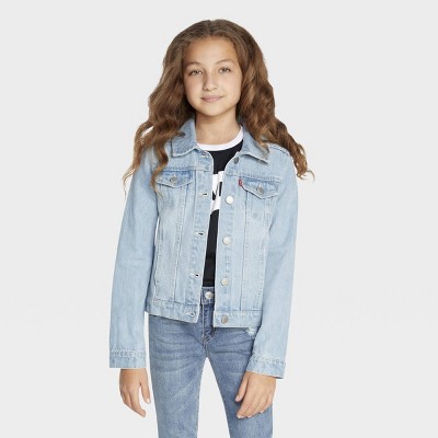 Levi's® Girls' Trucker Jeans Jacket - Light Wash S : Target