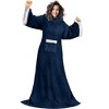 PAVILIA Wearable Blanket with Sleeves for Women Men Adults, Warm Soft Plush Snuggle Pocket Sleeved TV Throw - 2 of 4