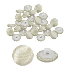 Unique Bargains Bridal Wedding Dress Suit DIY Satin Shiny Sewing Buttons 30 Pcs - 1 of 4