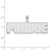 Black Bow Jewelry 10k White Gold Purdue Boilermakers NCAA Large Pendant - 2 of 3