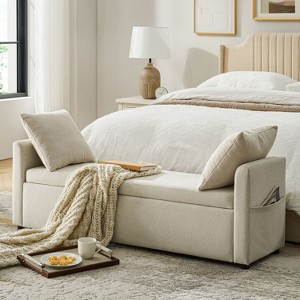 Andrea Modern Storage Bench|ARTFUL LIVING DESIGN - 1 of 4