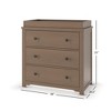 Child Craft Harmony 3 Drawer Dresser with Removable Changing Table Topper, Ample Storage, Anti-Tip Kit Included to Prevent Tipping, Baby Safe Finish - 3 of 4