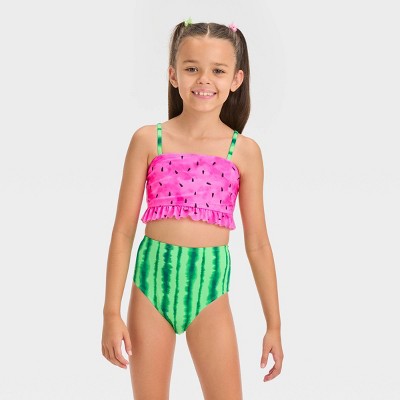 Girls watermelon swimsuit hotsell