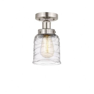 Bell - 1 Light Semi-Flush Mount In Industrial Style-8.25 Inches Tall and 6.5 Inches Wide - 1 of 1