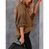 Clearlove Womens Crewneck Long Sleeve Pullover Sweaters Cable Knit Casual Loose Chunky Sweater Tops - 3 of 4