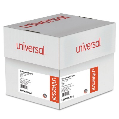 UNIVERSAL Computer Paper 3-Part Carbonless 15lb 9-1/2 x 11 White 1100 Sheets 15704