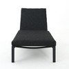 Modern Aluminum Dark Gray Patio Chaise Lounges with Water-Resistant Cushions, Foldable Outdoor Accent Chair-Christopher Knight Home Outdoor Furniture - 4 of 4