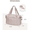 Narwey Puffer Gym Bag for Women Girls, Weekender Duffle Bag for Travel with Wet Pocket - 3 of 4