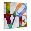 Stupell Industries Love Rainbow Background Typography, 24" x 24" - 3 of 4