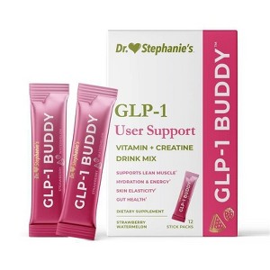 Dr. Stephanie's GLP-1 Buddy Zero Sugar Nutritional Supplement Drink Powder  Vitamin & Mineral Creatine & Collagen Peptides