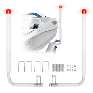 VEVOR Marine Trailer Guide Set, 62'' with Illumination, Pair of Steel Anti-Rust Guide Poles, Equipped with PVC Sleeves, Ideal for Ski, Fishing - 1 of 4