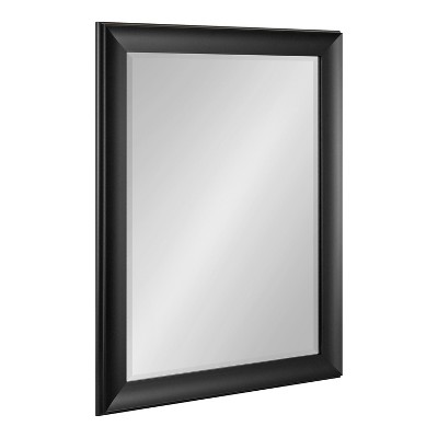 Kate and Laurel Scoop Framed Wall Mirror, 22x28, Black