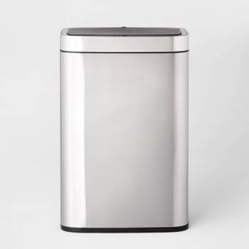 Itouchless Wings Open Lid Kitchen Sensor Trash Can With Absorbx