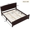 Bellemave Platform Bed, Solid Wood Platform Bed with Support Slats and Strong Structure, No Box Spring Needed - 3 of 4