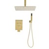 LOVMOR 10"Ceiling Mounted Shower System Combo Set with Handheld and 10"Shower head,Nickel - 3 of 4