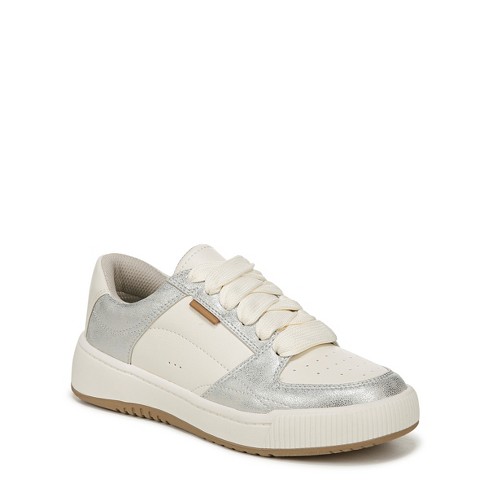 Dr. Scholl s Womens Ollie Lace Up Sneaker Silver Grey 8.5 W Target