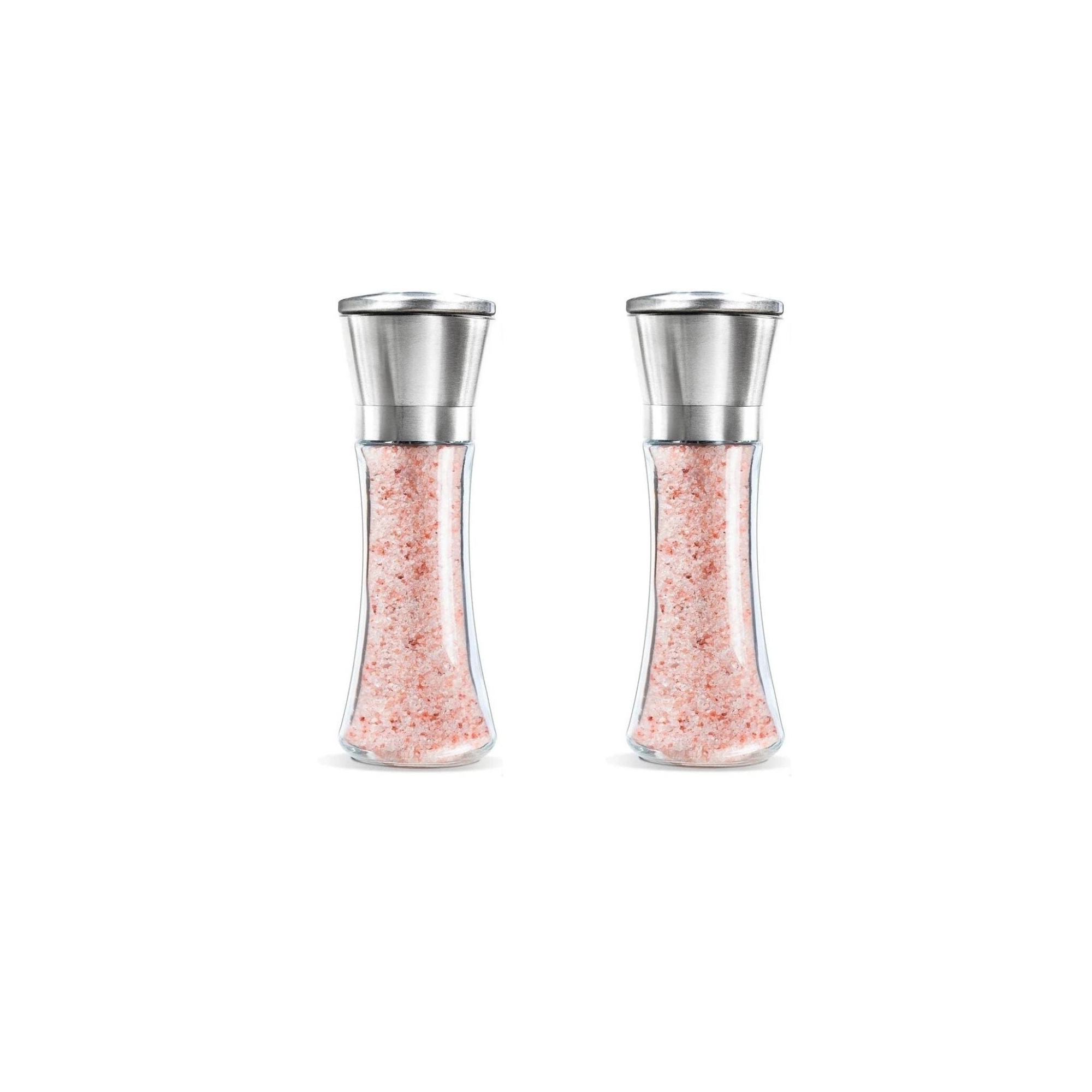Home Collection 2Pack Premium Stainless Steel Salt and Pepper Grinder Set